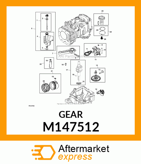 GEAR, TIMING M147512