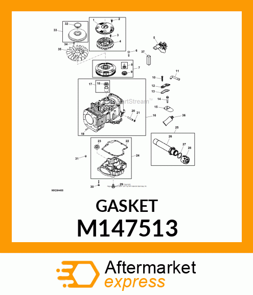 GASKET, CRANKCASE M147513