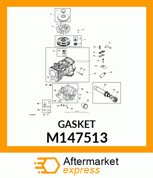 GASKET, CRANKCASE M147513