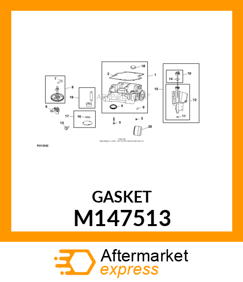 GASKET, CRANKCASE M147513