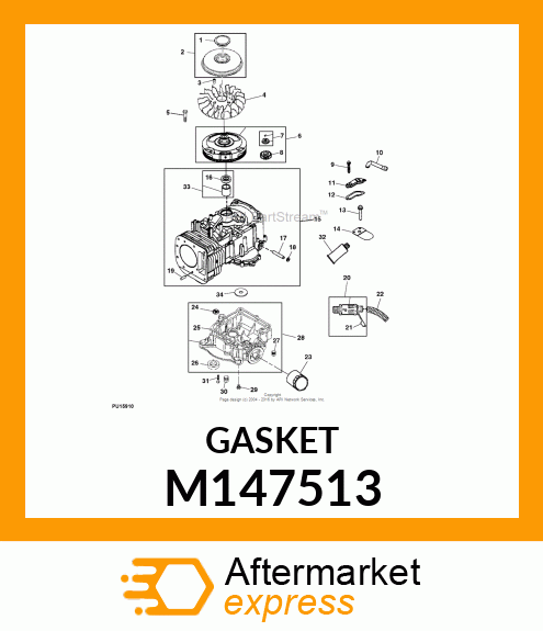 GASKET, CRANKCASE M147513