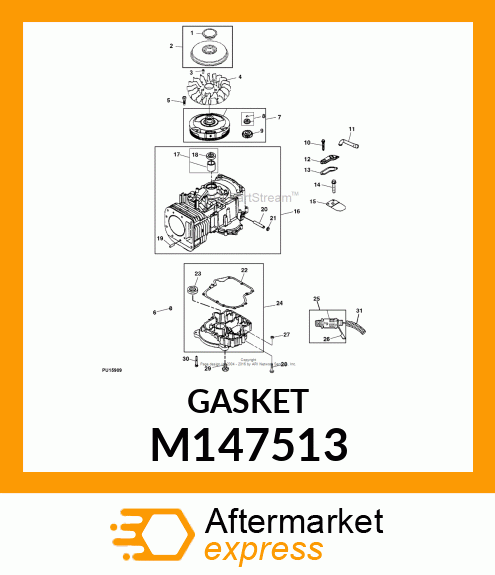 GASKET, CRANKCASE M147513