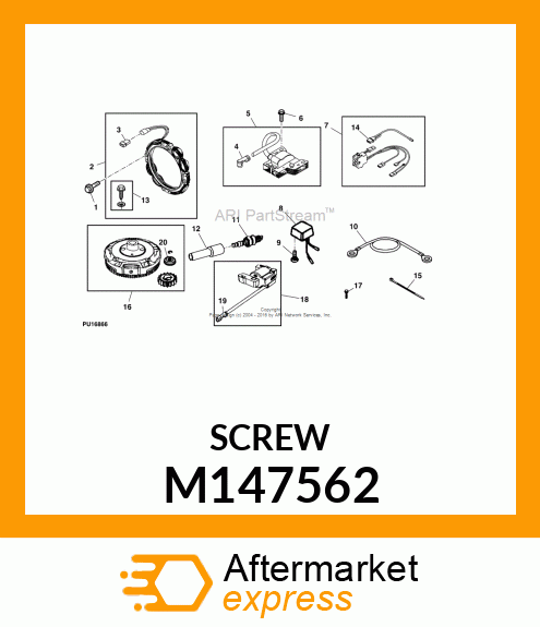 SCREW, SCREW, REGULATOR M147562