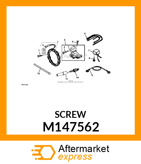 SCREW, SCREW, REGULATOR M147562