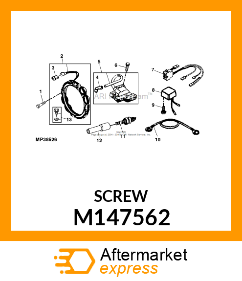 SCREW, SCREW, REGULATOR M147562