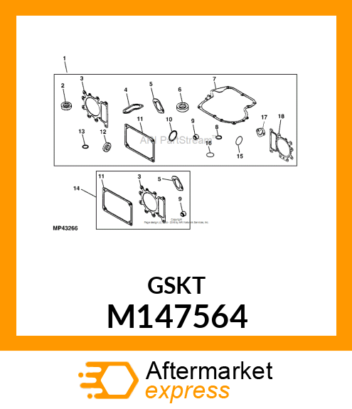 GASKET, GASKET, BREATHER M147564