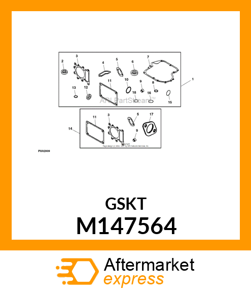 GASKET, GASKET, BREATHER M147564