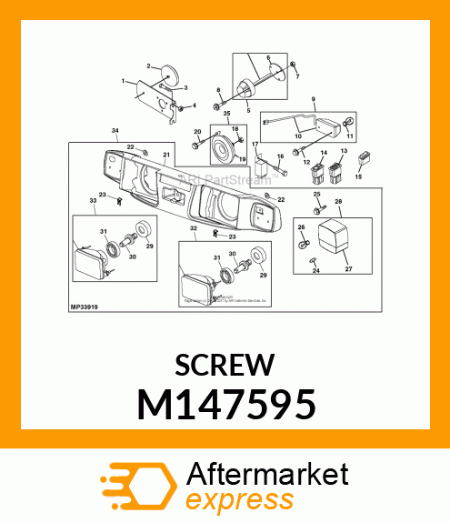 SCREW, SCREW, M4 PLASTIC TAPPING M147595