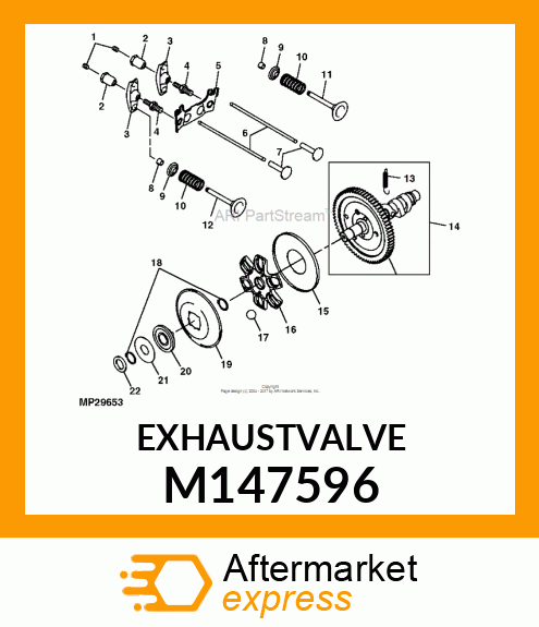 VALVE, EXHAUST M147596