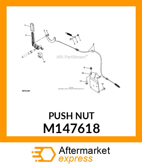 RETAINER, PUSH M147618