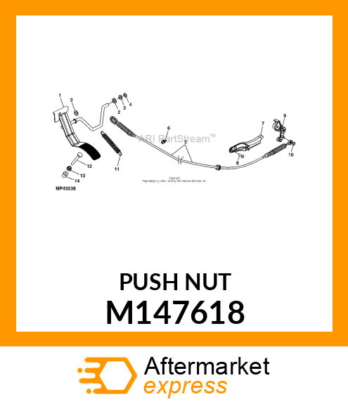 RETAINER, PUSH M147618