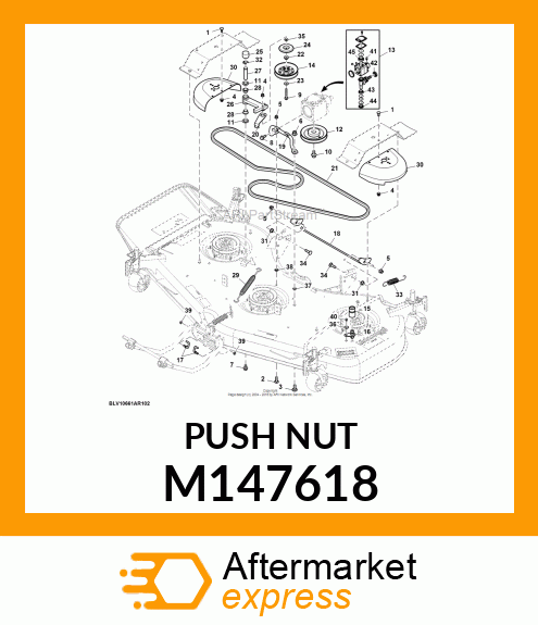 RETAINER, PUSH M147618