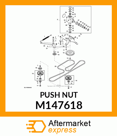 RETAINER, PUSH M147618