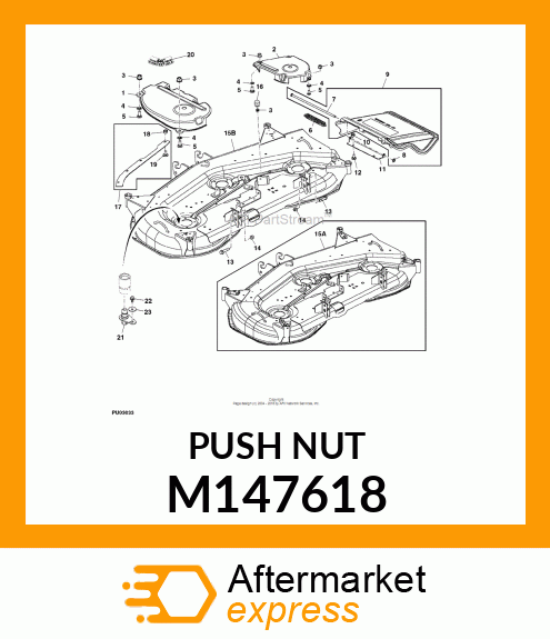 RETAINER, PUSH M147618