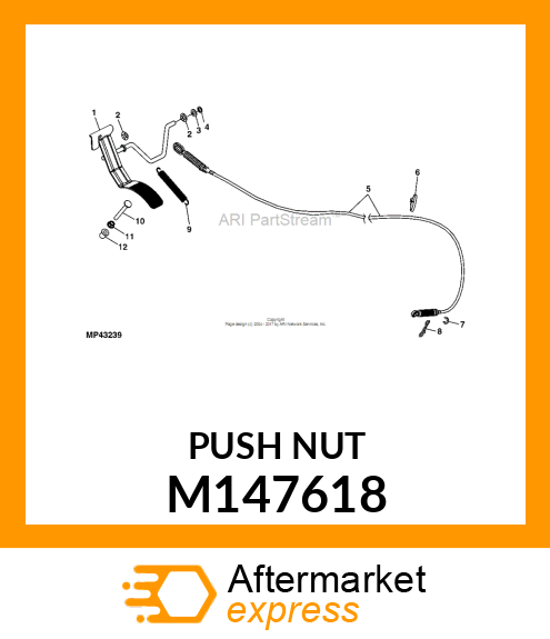 RETAINER, PUSH M147618