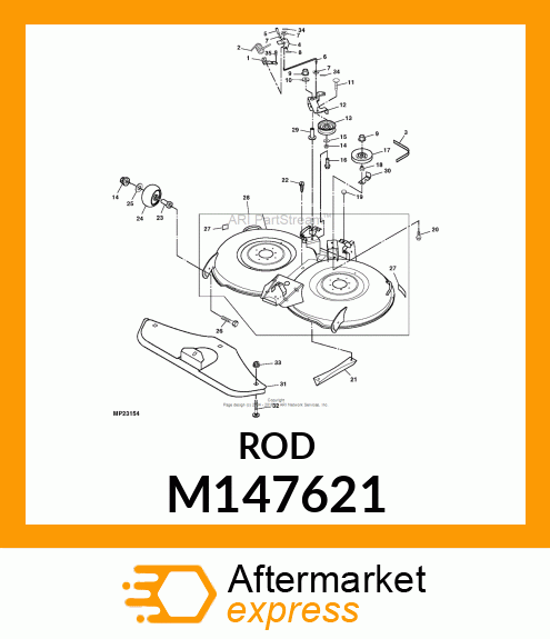 ROD, BRAKE M147621