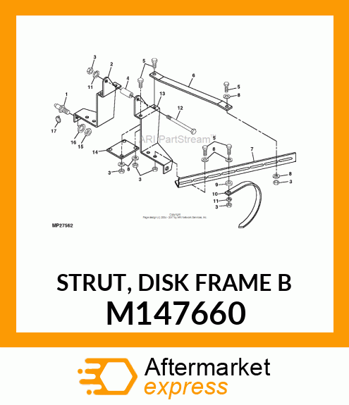 STRUT, DISK FRAME B M147660