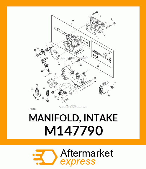 MANIFOLD, INTAKE M147790