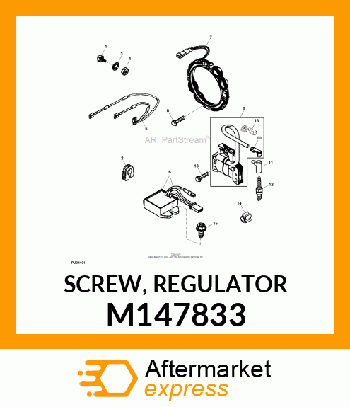 SCREW, REGULATOR M147833