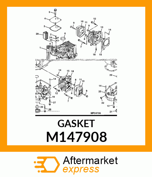 GASKET, HEAD M147908