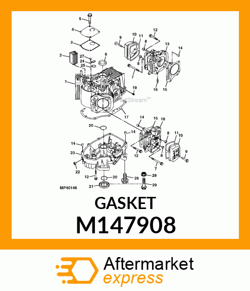 GASKET, HEAD M147908