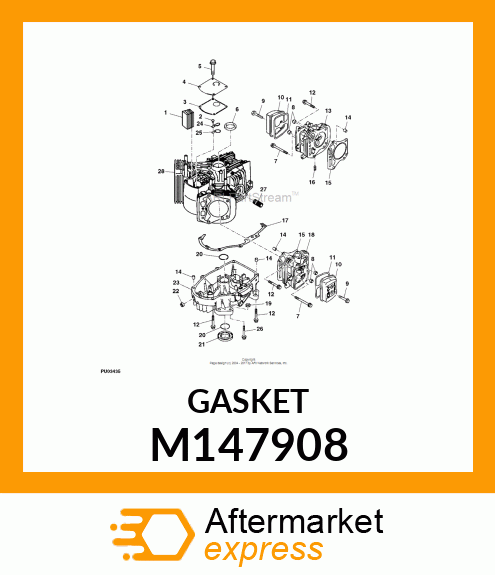 GASKET, HEAD M147908