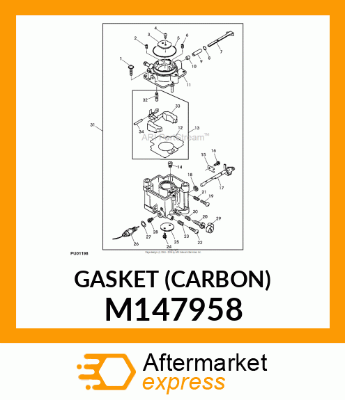 GASKET (CARBON) M147958