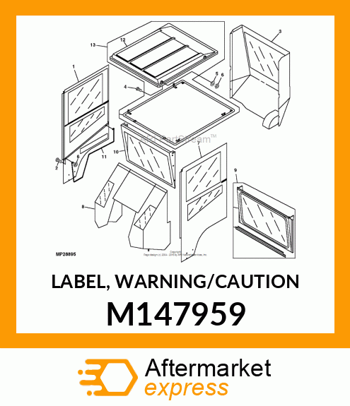 LABEL, WARNING/CAUTION M147959