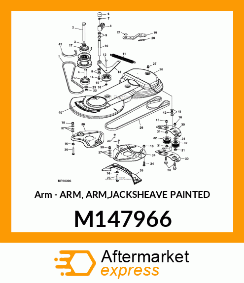 Arm - ARM, ARM,JACKSHEAVE PAINTED M147966