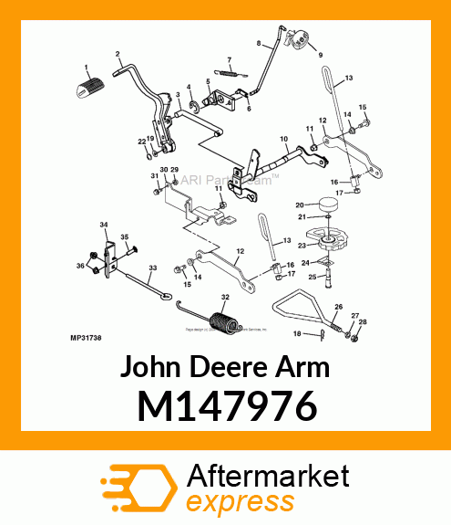 ARM, WELDED FRONT DRAFT M147976