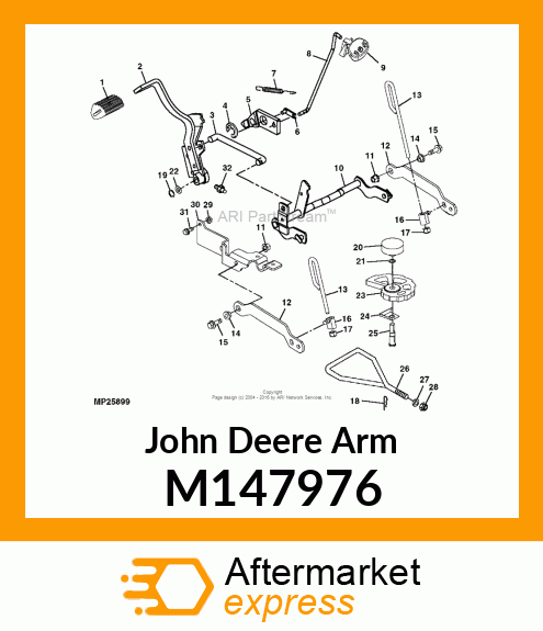 ARM, WELDED FRONT DRAFT M147976