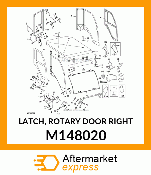 LATCH, ROTARY DOOR RIGHT M148020