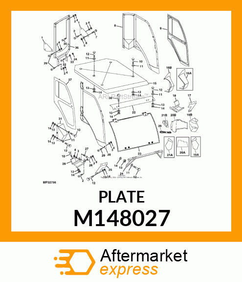 BRACKET, SEAT BELT M148027