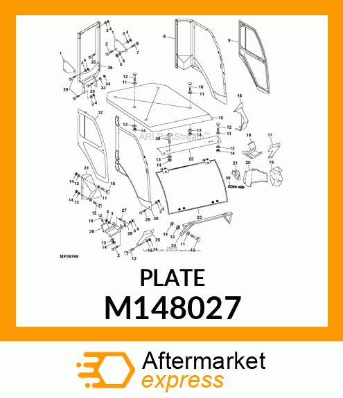 BRACKET, SEAT BELT M148027