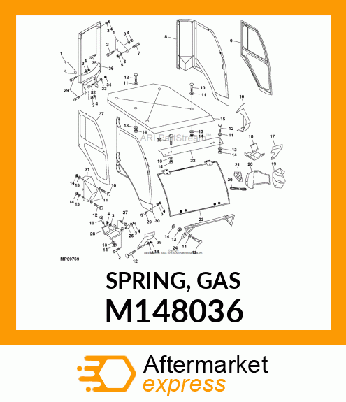 SPRING, GAS M148036