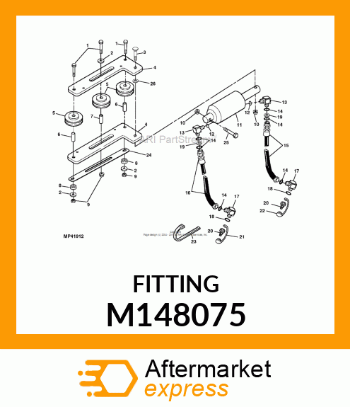 ELBOW, SWIVEL MALE PIPE 4 M148075