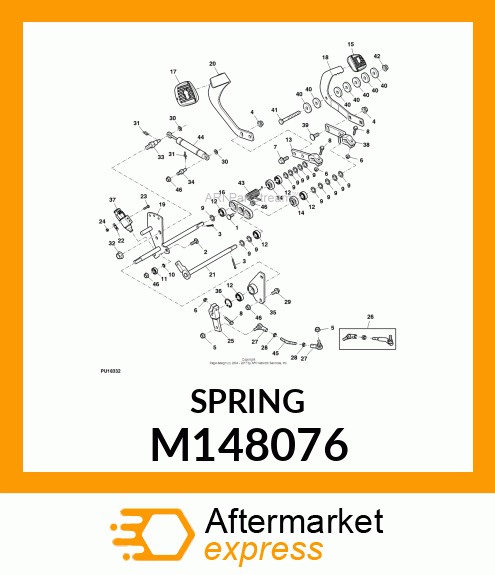 TORSION SPRING, CRUISE M148076