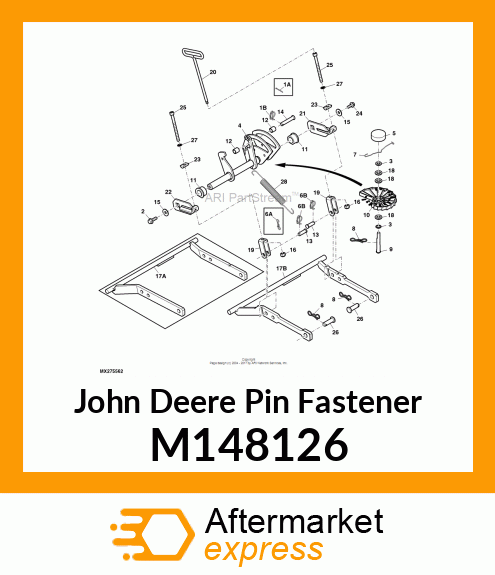 PIN FASTENER, DEPTH STOP CAM M148126