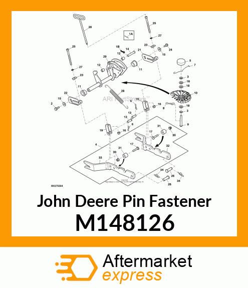 PIN FASTENER, DEPTH STOP CAM M148126