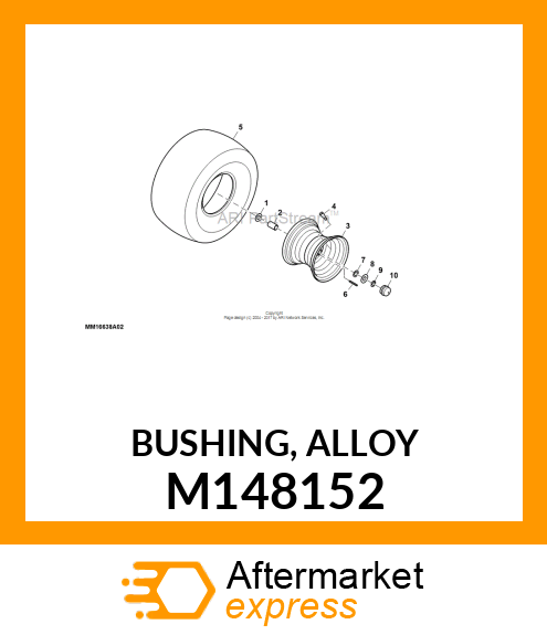 BUSHING, ALLOY M148152