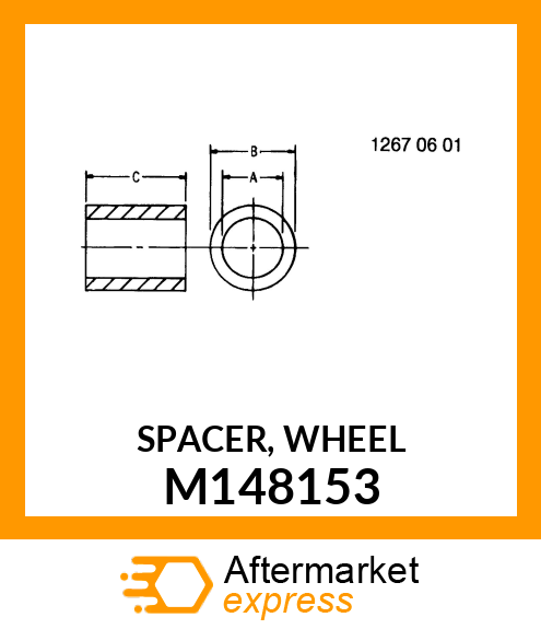 SPACER, WHEEL M148153