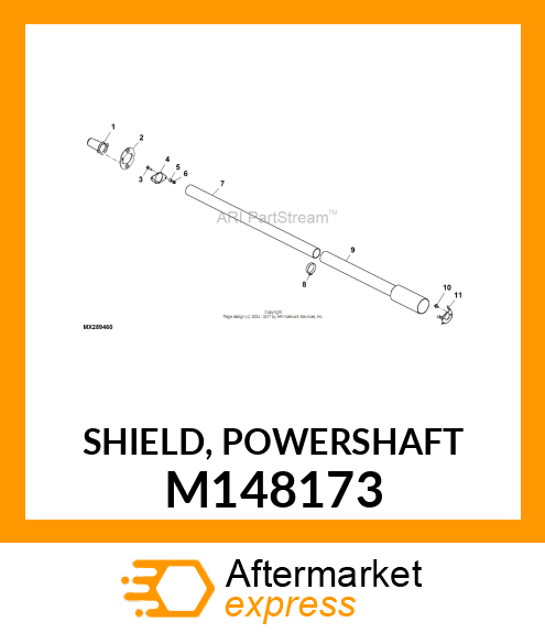 SHIELD, POWERSHAFT M148173