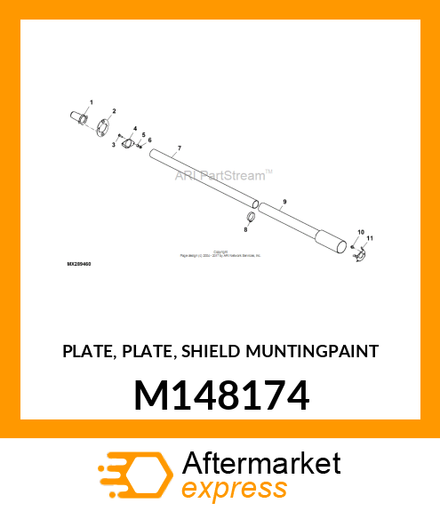 PLATE, PLATE, SHIELD MUNTINGPAINT M148174