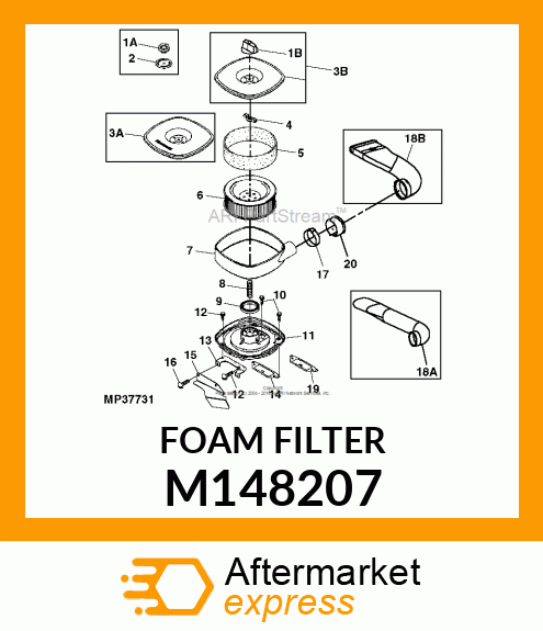 CLEANER, AIR FOAM DRY HR50 T10 M148207