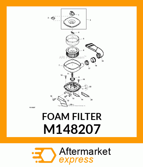 CLEANER, AIR FOAM DRY HR50 T10 M148207