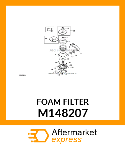 CLEANER, AIR FOAM DRY HR50 T10 M148207