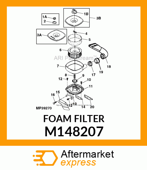 CLEANER, AIR FOAM DRY HR50 T10 M148207