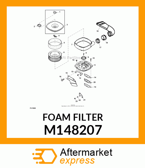 CLEANER, AIR FOAM DRY HR50 T10 M148207