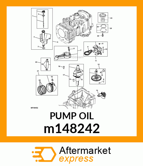 PUMP OIL m148242