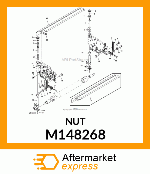 NUT, SELF LOCKING M148268